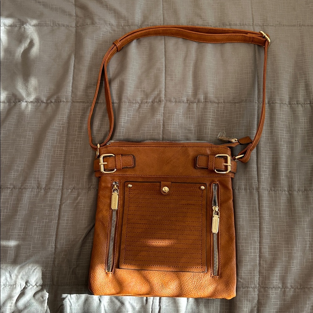 Gussaci Leather Crossbody Purse